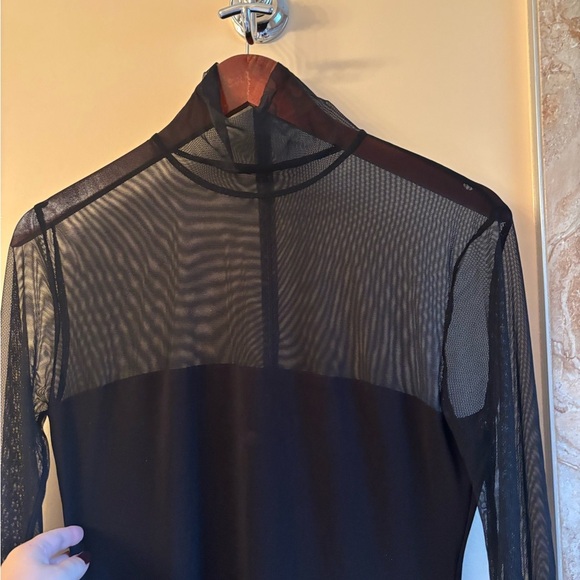 Norma Kamali Black Long Sleeve Dress - Picture 3 of 7